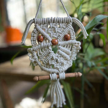 Macrame Wall Hanging Owl